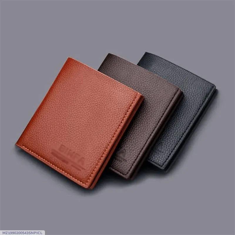 Men's PU Leather Wallets Brown Black Grey