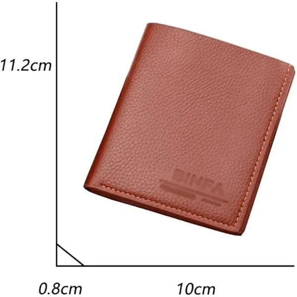 Men's PU Leather Wallets Brown Black Grey